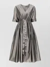 S Max Mara Organza Midi Dress Waist Tied