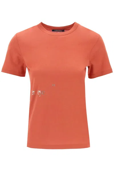's Max Mara Orlanda T-shirt With Lamin In Orange
