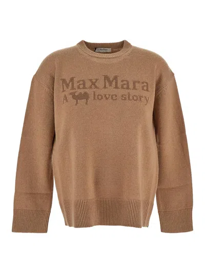 's Max Mara Oversized Wool And Cashmere Jumper In Beige