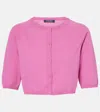 's Max Mara Pam Cropped Cotton Cardigan In Pink