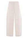 S Max Mara Panelled Canvas Trousers