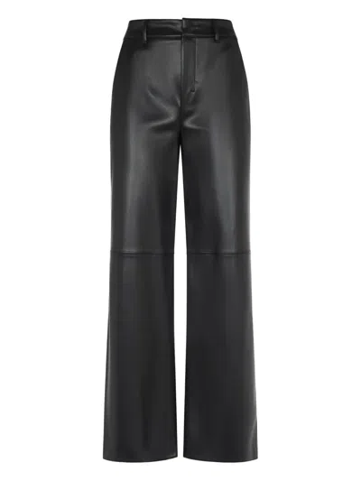 S Max Mara Panelled Trousers In Black