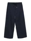 S Max Mara Trousers Straight Leg Elasticated Waistband In Blue