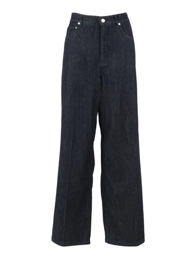 S Max Mara Pantalone In Denim Lavinia In Blue