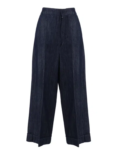S Max Mara Pantalone In Denim Melodia In Blue