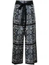 S Max Mara Pantalone In Twill Di Seta Patty In Blue