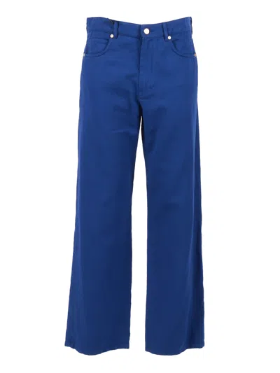 S Max Mara Pantalone Lungo Onorata In Blue