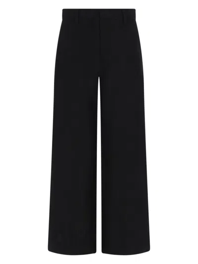 S Max Mara Pantalone Sartoriale Abisso In Black