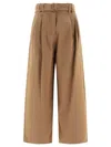 's Max Mara Dina Cotton Trousers In Beige