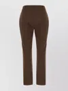 S Max Mara Pants Cotton Stretch Belt Loops In Brown