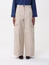 's Max Mara Cotton Gabardine Cargo Pants In Beige