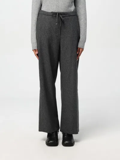's Max Mara Pants  Woman Color Charcoal In Charcoal