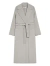 S Max Mara Paolore Belted Coat In Gray