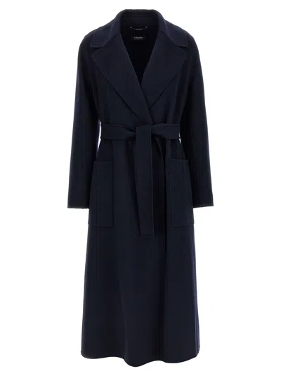 S Max Mara Paolore Coat In Blue