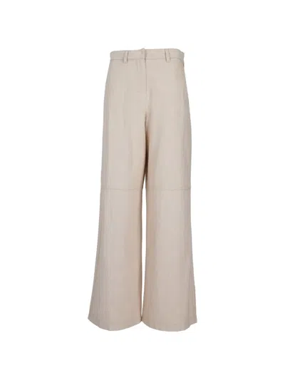 's Max Mara Patch-pocket Trousers In Neutral