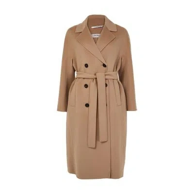 's Max Mara Paul Long Coat In Brown