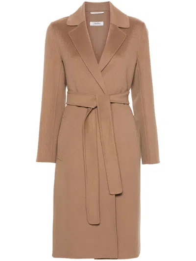 S Max Mara Pauline Wool Coat In Brown