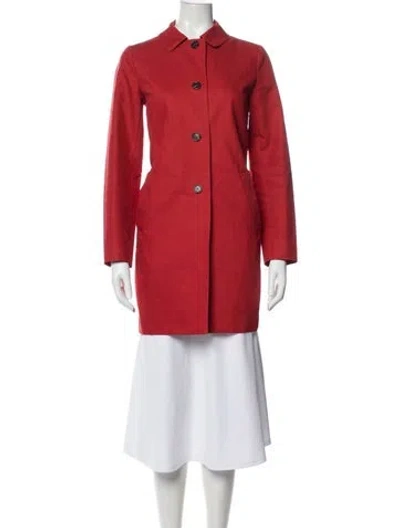 Pre-owned S Max Mara Peacoat In Red
