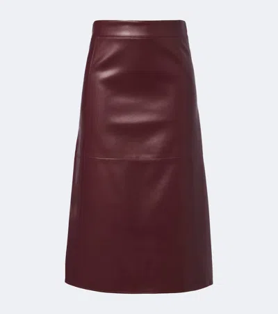 S Max Mara Pencil Skirt In Burgundy