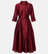 's Max Mara Perry Satin Midi Dress In Red