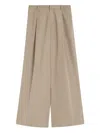 S Max Mara Pleat-detail Trousers In Brown