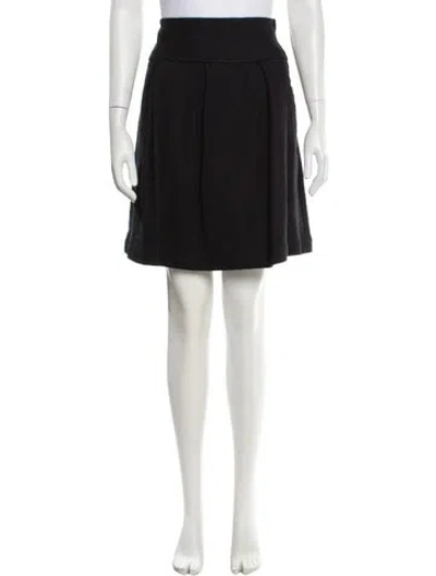 Pre-owned 's Max Mara Pleated Accents Knee-length Skirt In Grey