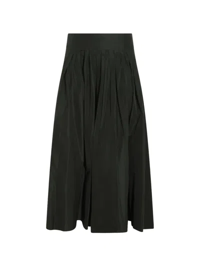 's Max Mara Pleated A-line Skirt In Green