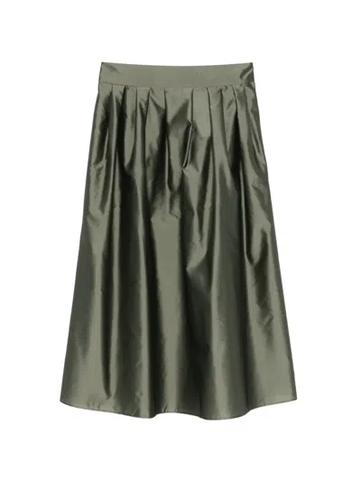 's Max Mara Pleated Skirt In Green