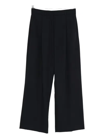 S Max Mara Pleated Trousers In Black