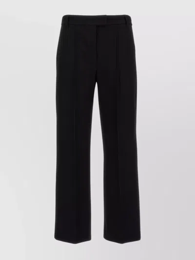 S Max Mara 'pleated Trousers With Pockets And Loops' In Black