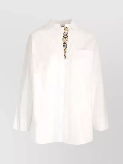 's Max Mara Pocketed Geometric Trim Long Sleeves In 002