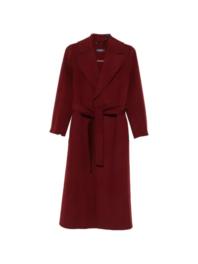 S Max Mara Poldo Belted Coat In Animal Print