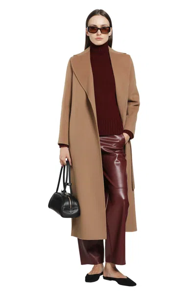 S Max Mara Poldo Coat In Brown