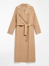 's Max Mara Womens S Max Mara Livia Notched-lapel Brushed Wool Coat