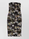 S Max Mara Polyester Midi Dress In Multi