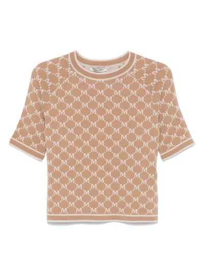 S Max Mara Portici Top In 褐色