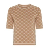 S Max Mara Portici Short-sleeved Top In Beige