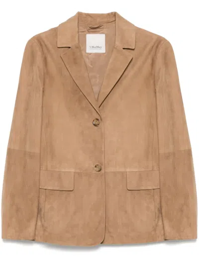 S Max Mara Primula Jacket In Brown