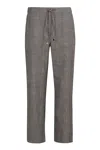 's Max Mara Prince-of-wales Checked Trousers In Grey