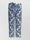 S Max Mara Merano Cotton Trouser With Floral Print