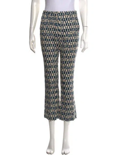 Pre-owned S Max Mara Printed Wide Leg Pants In Neutrals