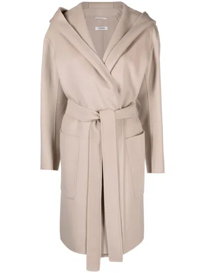 S Max Mara Priscilla Virgin Wool Coat In Grey