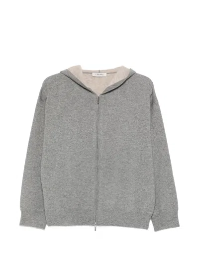 's Max Mara Quiete Long-sleeve Cardigan In Gray