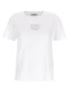 's Max Mara Logo Printed Crewneck T-shirt In White