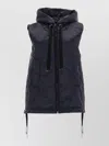 S Max Mara Quilted Vest In Blue