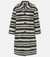 'S MAX MARA RANIA STRIPED COTTON-BLEND COAT