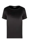 's Max Mara Rebecca Satin T-shirt In Black