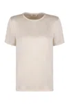 's Max Mara S Max Mara Rebecca Satin T-shirt In Sand