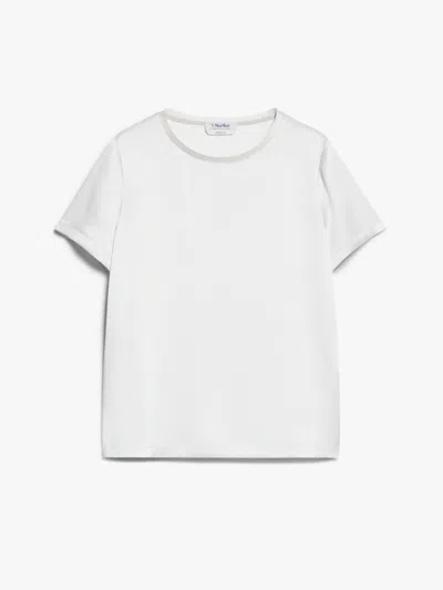 's Max Mara Rebecca Satin T-shirt In White