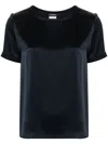 S Max Mara Rebecca Short-sleeved Blouse In Blue